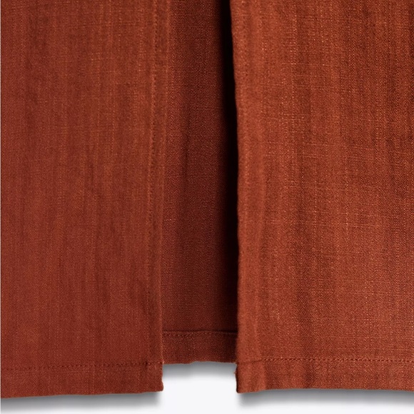 Zara Terracotta Embroidered Midi Dress - Picture 15 of 15